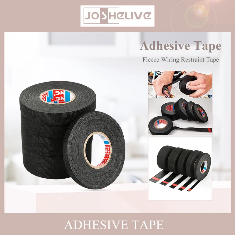 25/15M 9/15/19/25MM Heat-resistant Adhesive Cloth Fabric Tape For Automotive Cable Tape Harness Wiring Loom Electrical Heat Tape
25/15M 9/15/19/25MM Heat-resistant Adhesive Cloth Fabric Tape For Automotive Cable Tape Harness Wiring Loom Electrical Heat Tape