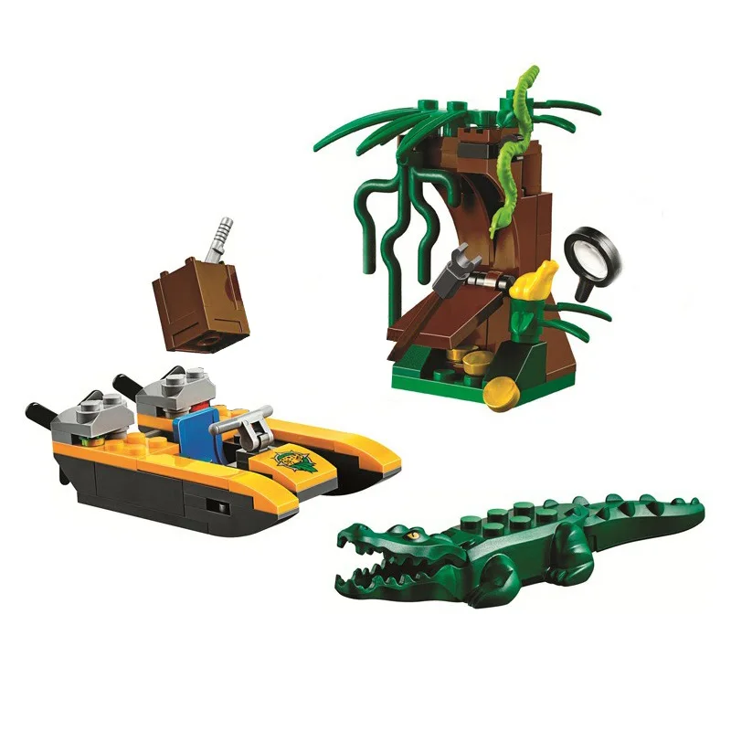10708 Cities Jungle Starter Hidden Treasure Magnifying Model Building Block Bricks Toys birthday Gifts City 60157
10708 Cities Jungle Starter Hidden Treasure Magnifying Model Building Block Bricks Toys birthday Gifts City 60157