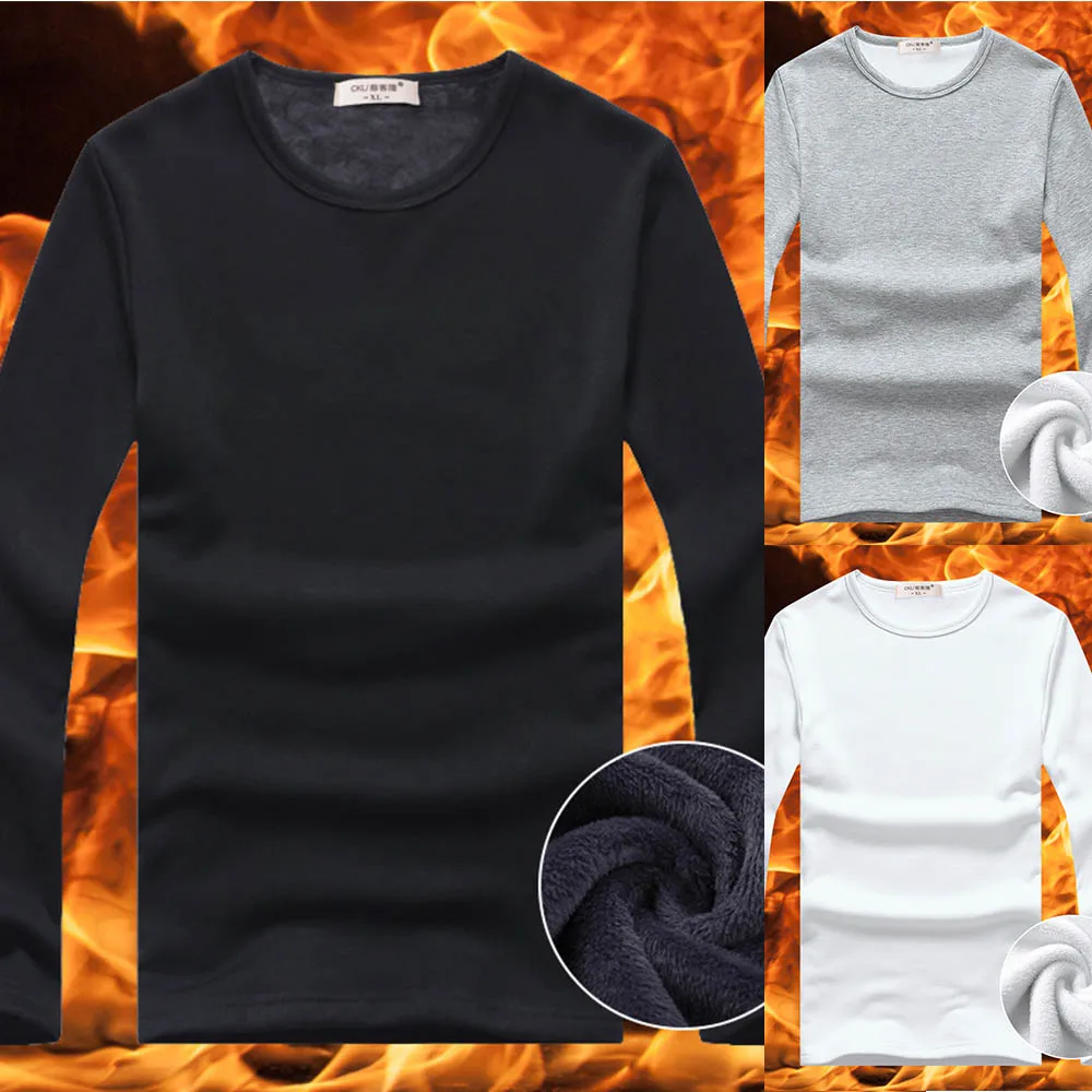 High Quality Autumn Winter Mens Warm Thermal Tshirt Man Long Sleeve Casual Sport Soft Velvet Black Slim Fit Loose Size
High Quality Autumn Winter Mens Warm Thermal Tshirt Man Long Sleeve Casual Sport Soft Velvet Black Slim Fit Loose Size