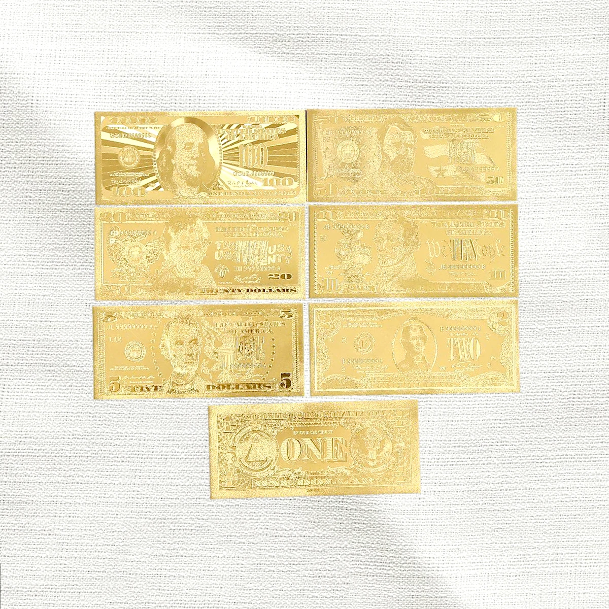 Gold $100 props gold $100 commemorative notes valuable souvenirs gifts counterfeit money collection set
Gold $100 props gold $100 commemorative notes valuable souvenirs gifts counterfeit money collection set