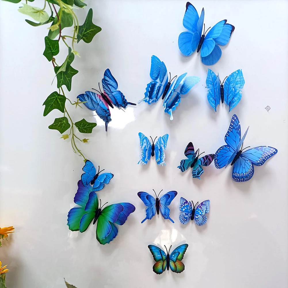 12PC/set Double Layer 3D Butterfly Wall Stickers Home Room Garden Wall Decor Fake Simulation Butterfly Magnet Fridge Stickers
12PC/set Double Layer 3D Butterfly Wall Stickers Home Room Garden Wall Decor Fake Simulation Butterfly Magnet Fridge Stickers