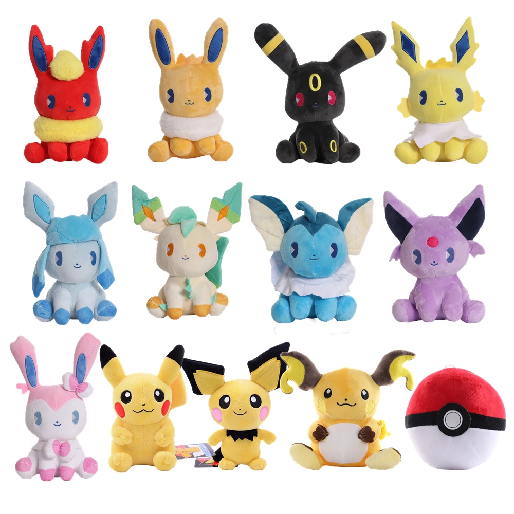 New Style Pokemon Plush Toy Pikachu Flareon Eevee Umbreon Glaceon Espeon Leafeon Anime Cartoon Character Stuffed Doll Kids Gifts 
New Style Pokemon Plush Toy Pikachu Flareon Eevee Umbreon Glaceon Espeon Leafeon Anime Cartoon Character Stuffed Doll Kids Gifts