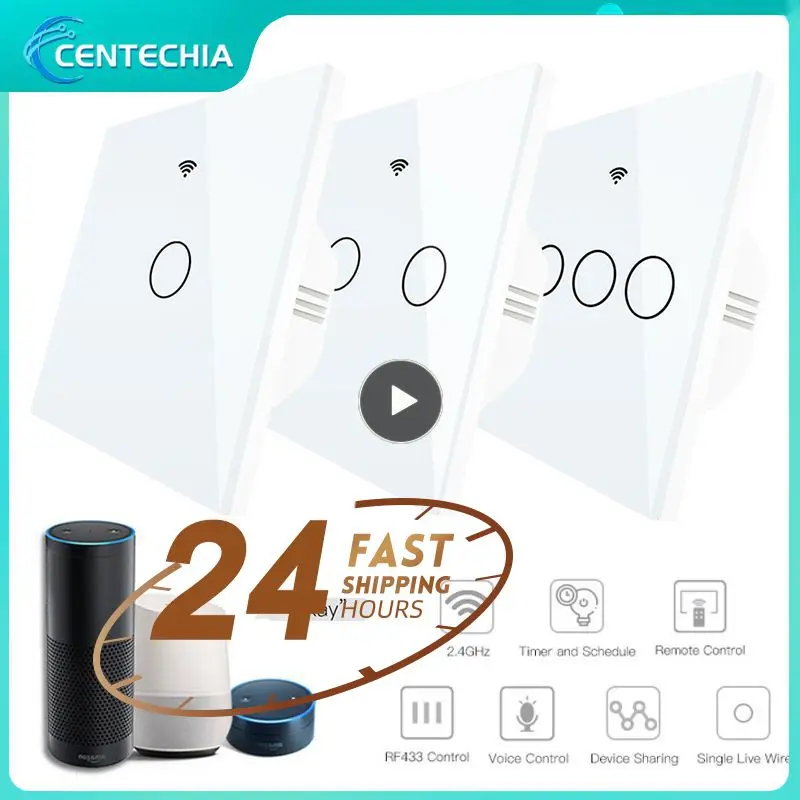 Works With Alexa Google Home Wall Plate Light Touch Switch Single Flame Smart Light Switch Tempered Glass Voice Control Schedule
Works With Alexa Google Home Wall Plate Light Touch Switch Single Flame Smart Light Switch Tempered Glass Voice Control Schedule