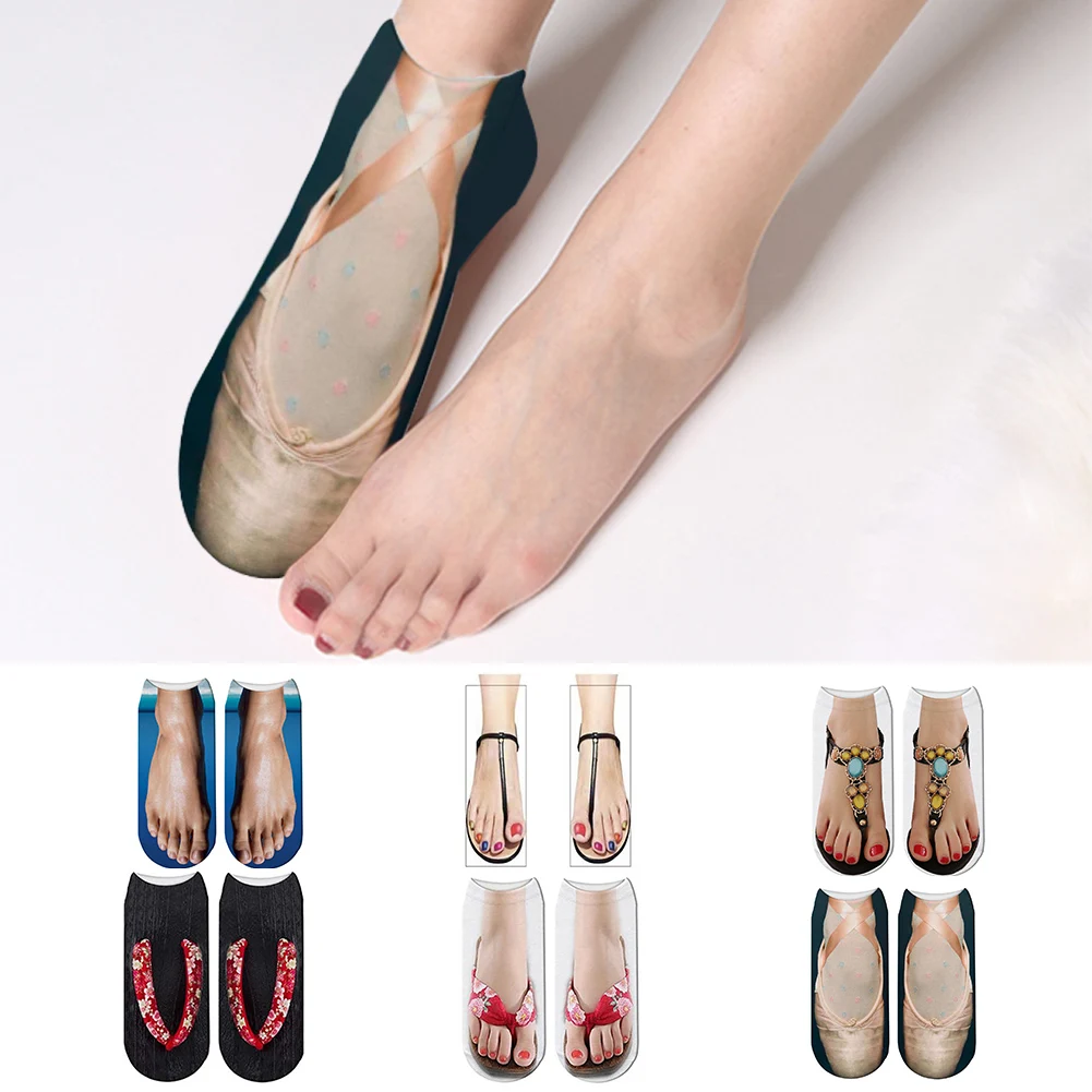 Fashion 3D Printed Socks Flip Flops Pattern Creative Women Casual Socks Fun Happy Pure Cotton Breathable Soft Ankle Boat Socks
Fashion 3D Printed Socks Flip Flops Pattern Creative Women Casual Socks Fun Happy Pure Cotton Breathable Soft Ankle Boat Socks