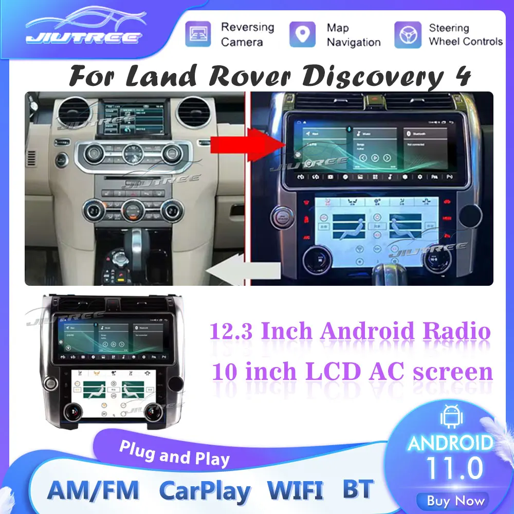 Автомобильная магнитола с GPS-навигацией, 12,3 дюймов, Android 11 для Land Rover Discovery 4
Автомобильная магнитола с GPS-навигацией, 12,3 дюймов, Android 11 для Land Rover Discovery 4