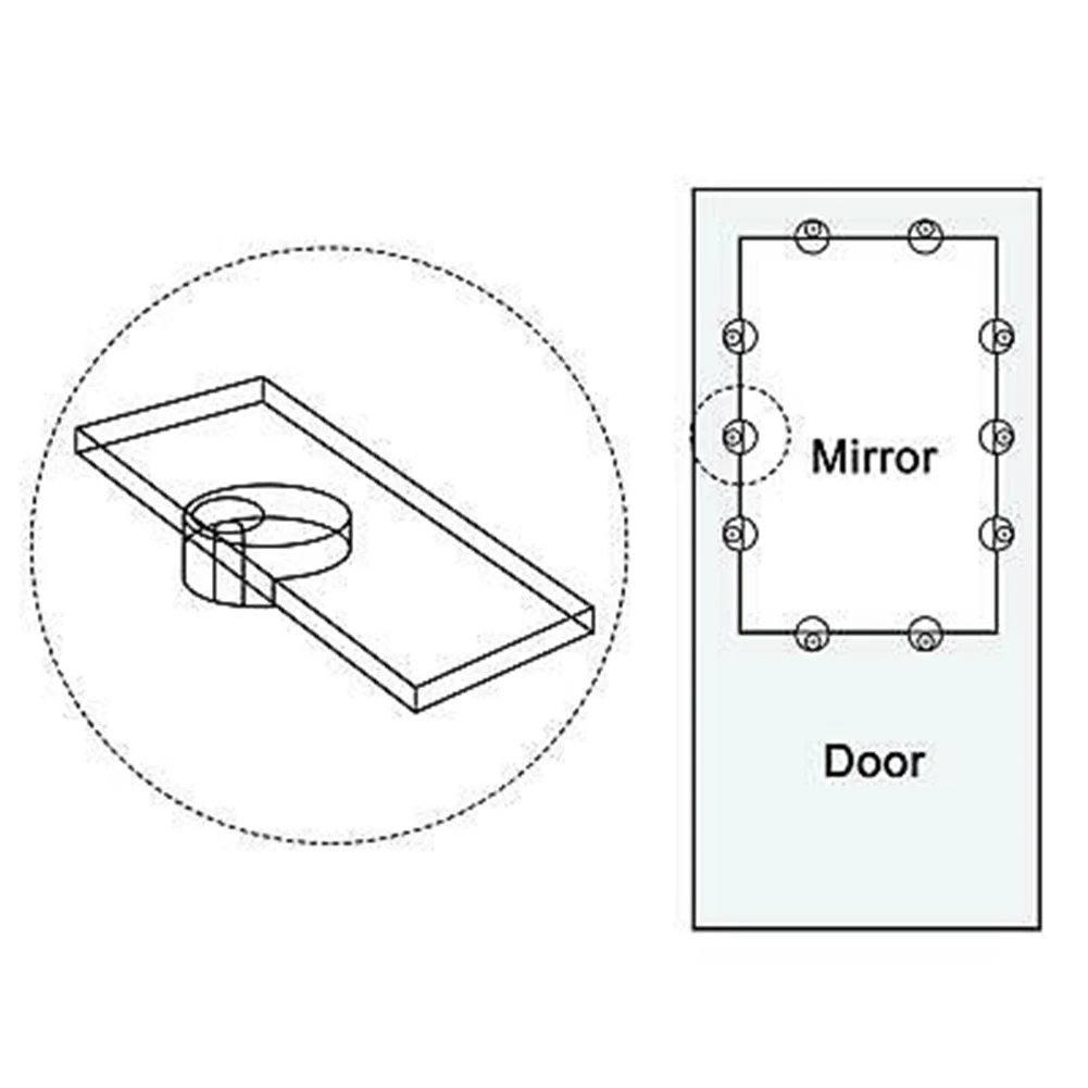 Securing Clip Glass Clip New No Punching Plastic 100% Original 20 X 11 X 7mm 50PCS Hot Sale FOR Wardrobe Mirror
Securing Clip Glass Clip New No Punching Plastic 100% Original 20 X 11 X 7mm 50PCS Hot Sale FOR Wardrobe Mirror