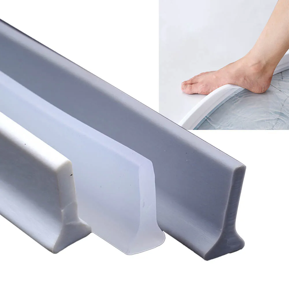 500cm*30mm Bathroom Water Stopper Silicone Retaining Strip Water Shower Dam Flood Barrier Dry And Wet Separation Blocker
500cm*30mm Bathroom Water Stopper Silicone Retaining Strip Water Shower Dam Flood Barrier Dry And Wet Separation Blocker
