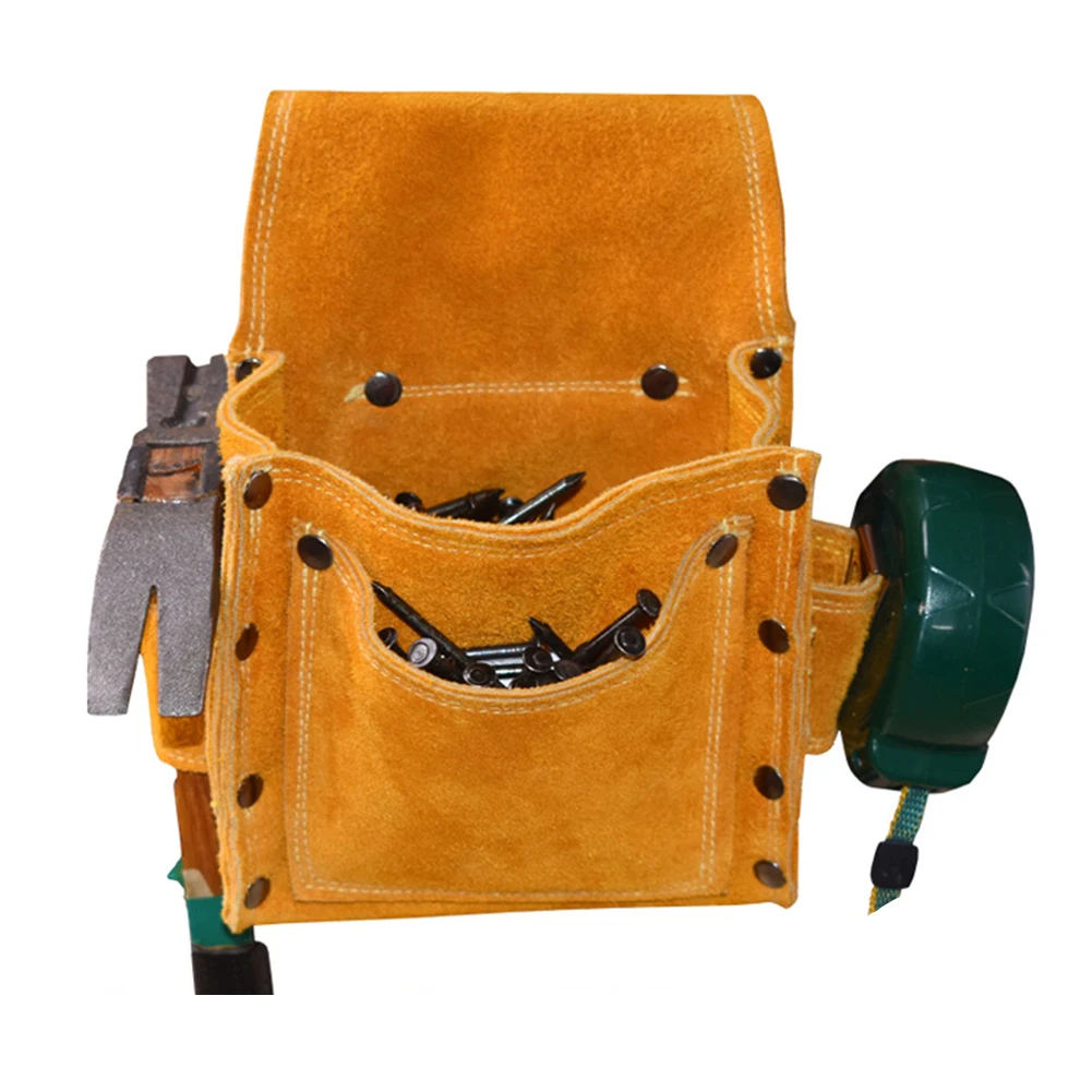Portable Cowhide Waist Tool Bag Thickened 18x14x7cm Soft Wear Resistant Anti-cutting Anti Tear Tool Boxes Storage
Portable Cowhide Waist Tool Bag Thickened 18x14x7cm Soft Wear Resistant Anti-cutting Anti Tear Tool Boxes Storage