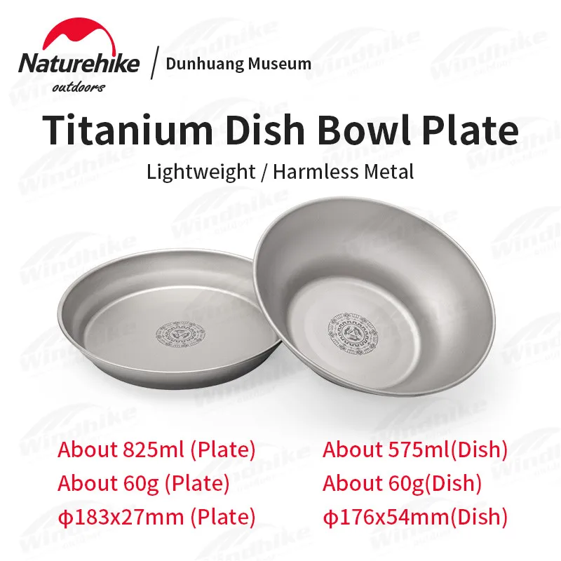 Naturehike x Dunhuang комбинированная уличная посуда из чистого титана чаши 65 г сверхлегкие прочные 825 мл/575 мл миска для супа для барбекю 2 размера
Naturehike x Dunhuang комбинированная уличная посуда из чистого титана чаши 65 г сверхлегкие прочные 825 мл/575 мл миска для супа для барбекю 2 размера