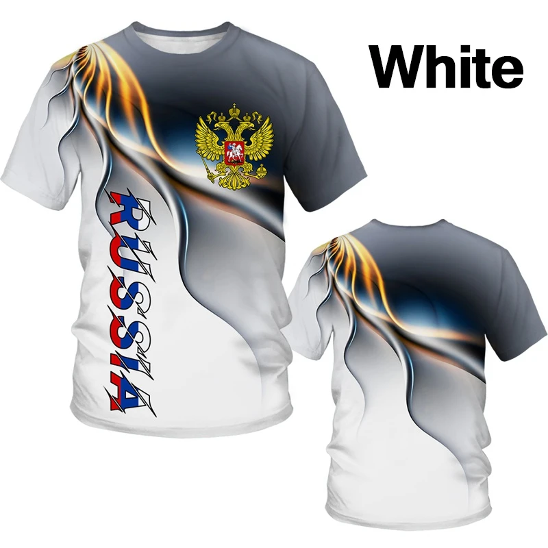 2022 Summer Fashion T-shirt Men's Russian Flag Print Street Style Eagle 3D Moscow Tees O Neck Tops
2022 Summer Fashion T-shirt Men's Russian Flag Print Street Style Eagle 3D Moscow Tees O Neck Tops