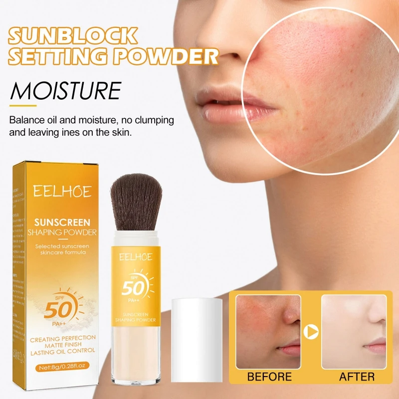 SPF50 Waterproof Sunscreen Loose Powder Sunblock Skin Protective Invisible Pore Solar Blocker Oil Control Face Care
SPF50 Waterproof Sunscreen Loose Powder Sunblock Skin Protective Invisible Pore Solar Blocker Oil Control Face Care