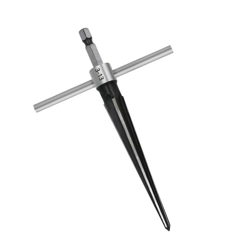 Tapered Reamer Hand Held Reamer For Taper Hole On The Wood Board 45# Steel Hand Held Reamer Hex Shank T Handle
Tapered Reamer Hand Held Reamer For Taper Hole On The Wood Board 45# Steel Hand Held Reamer Hex Shank T Handle