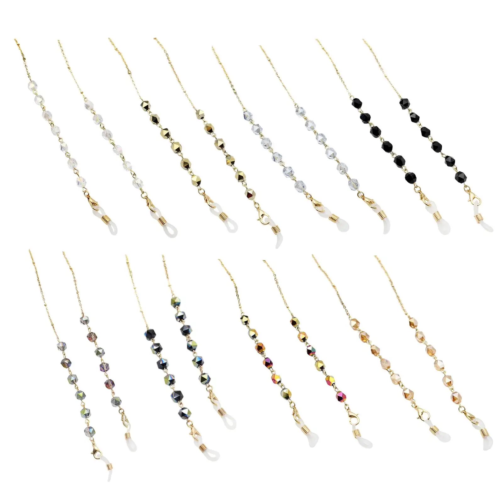Eyeglass Chain, Crystal Beaded Glasses Strap Lanyard Holder for Sunglass Women Girl
Eyeglass Chain, Crystal Beaded Glasses Strap Lanyard Holder for Sunglass Women Girl