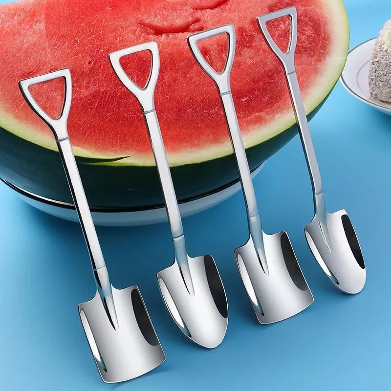 4PCS Thickened Stainless Steel Shovel Spoon Home Retro Creative Dessert Eat Watermelon Special Spoon Cute Shovel Spoon
4PCS Thickened Stainless Steel Shovel Spoon Home Retro Creative Dessert Eat Watermelon Special Spoon Cute Shovel Spoon