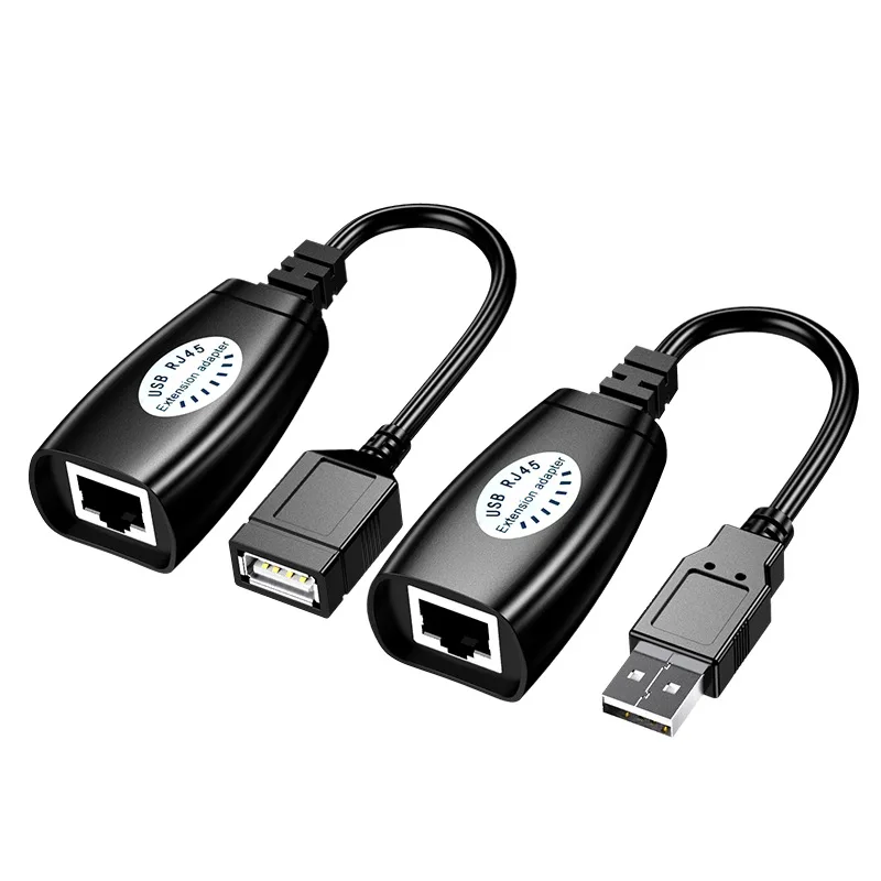 RJ45 Extension Extender Adapter Up To 50M Using CAT5/6 RJ45 Lan Network Ethernet Repeater Cable USB2.0 Extender
RJ45 Extension Extender Adapter Up To 50M Using CAT5/6 RJ45 Lan Network Ethernet Repeater Cable USB2.0 Extender