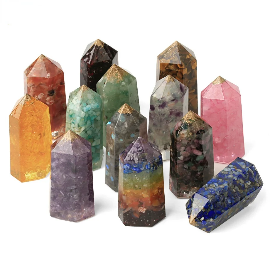 Natural Stone Pendulum Resin Hexagonal Pillar Ornament FM Yoga Orgone Jewelry Orgonite Pyramid
Natural Stone Pendulum Resin Hexagonal Pillar Ornament FM Yoga Orgone Jewelry Orgonite Pyramid