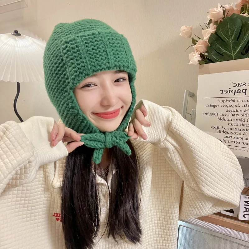 Korean Fashion Cute Winter Hats for Women Girl 2022 Knitted Bomber Hat with Earflaps Winter Cap Girl Beanies Bonnets
Korean Fashion Cute Winter Hats for Women Girl 2022 Knitted Bomber Hat with Earflaps Winter Cap Girl Beanies Bonnets