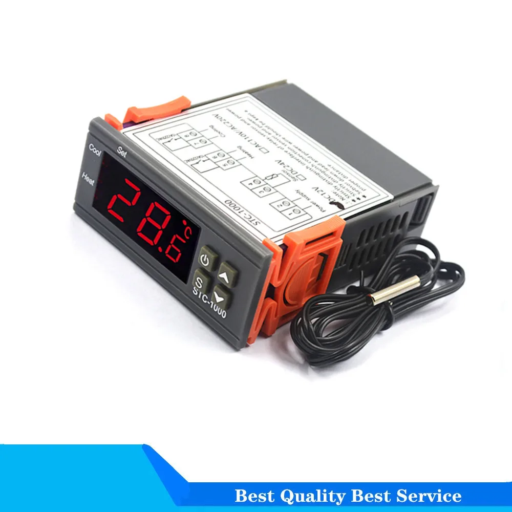 Цифровой регулятор температуры, термостат, терморегулятор, реле инкубатора, светодиод 10А, нагрев, охлаждение, STC-1000 STC 1000, 12 В, 24 В, 220 В
Цифровой регулятор температуры, термостат, терморегулятор, реле инкубатора, светодиод 10А, нагрев, охлаждение, STC-1000 STC 1000, 12 В, 24 В, 220 В