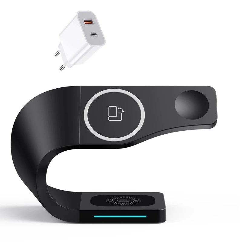 Магнитная Беспроводная зарядная док-станция 15 Вт, Индукционная Универсальная док-станция для быстрой зарядки для Iphone13, 12 Iwatchs1-7 SE, штепсельн...
Магнитная Беспроводная зарядная док-станция 15 Вт, Индукционная Универсальная док-станция для быстрой зарядки для Iphone13, 12 Iwatchs1-7 SE, штепсельн...