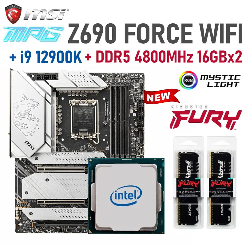 Intel i9 12900K Combo + MSI MPG Z690 материнская плата с WIFI Set + DDR5 32 Гб 4800 МГц LGA 1700 M.2 PCI-E 5,0 компьютерный компьютер ATX
Intel i9 12900K Combo + MSI MPG Z690 материнская плата с WIFI Set + DDR5 32 Гб 4800 МГц LGA 1700 M.2 PCI-E 5,0 компьютерный компьютер ATX