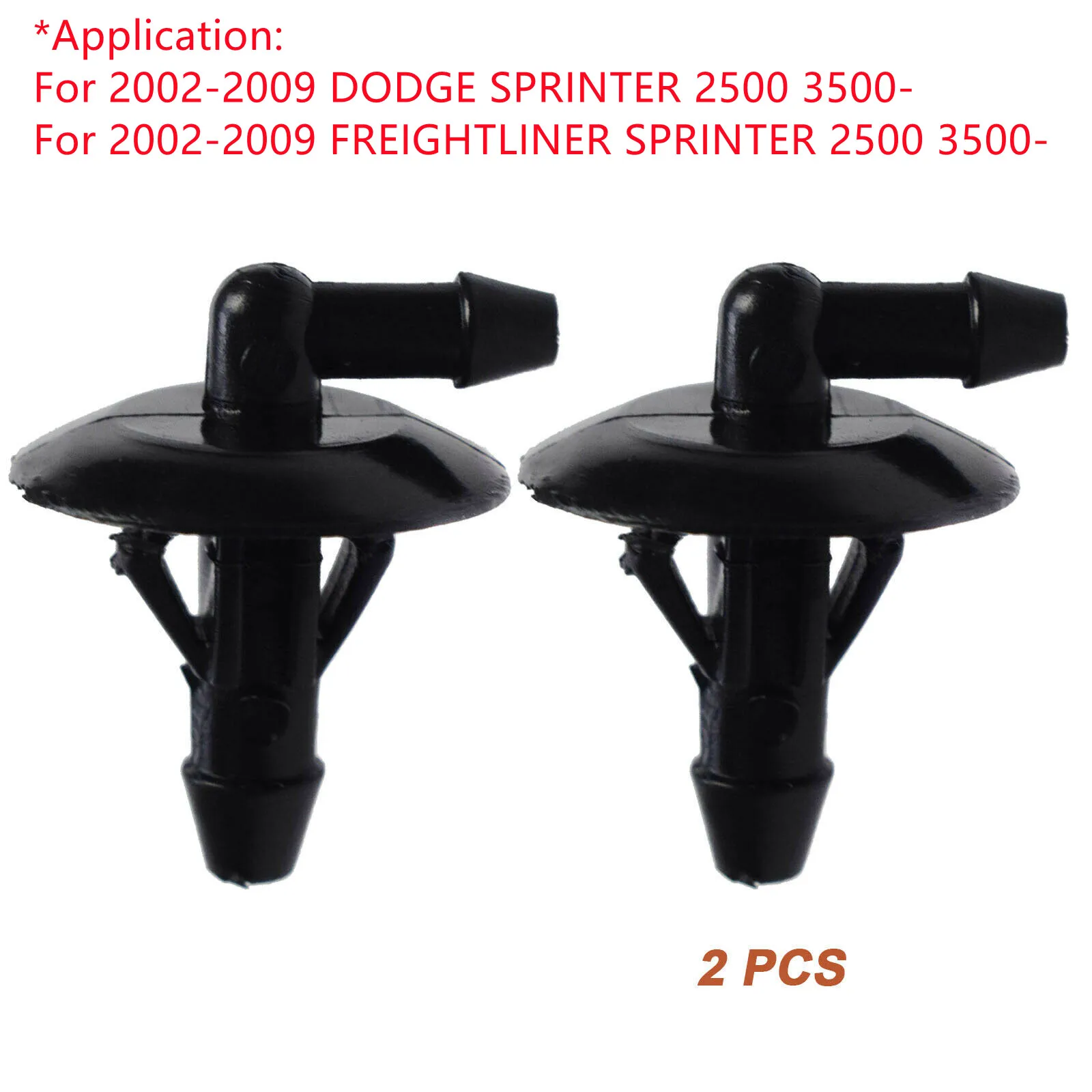 2PCS Windshield Washer Hose Connector For Sprinter/FREIGHTLINER SPRINTER 2500 3500 02-09 5125061AA Windscreen Nozzle Sprayer
2PCS Windshield Washer Hose Connector For Sprinter/FREIGHTLINER SPRINTER 2500 3500 02-09 5125061AA Windscreen Nozzle Sprayer