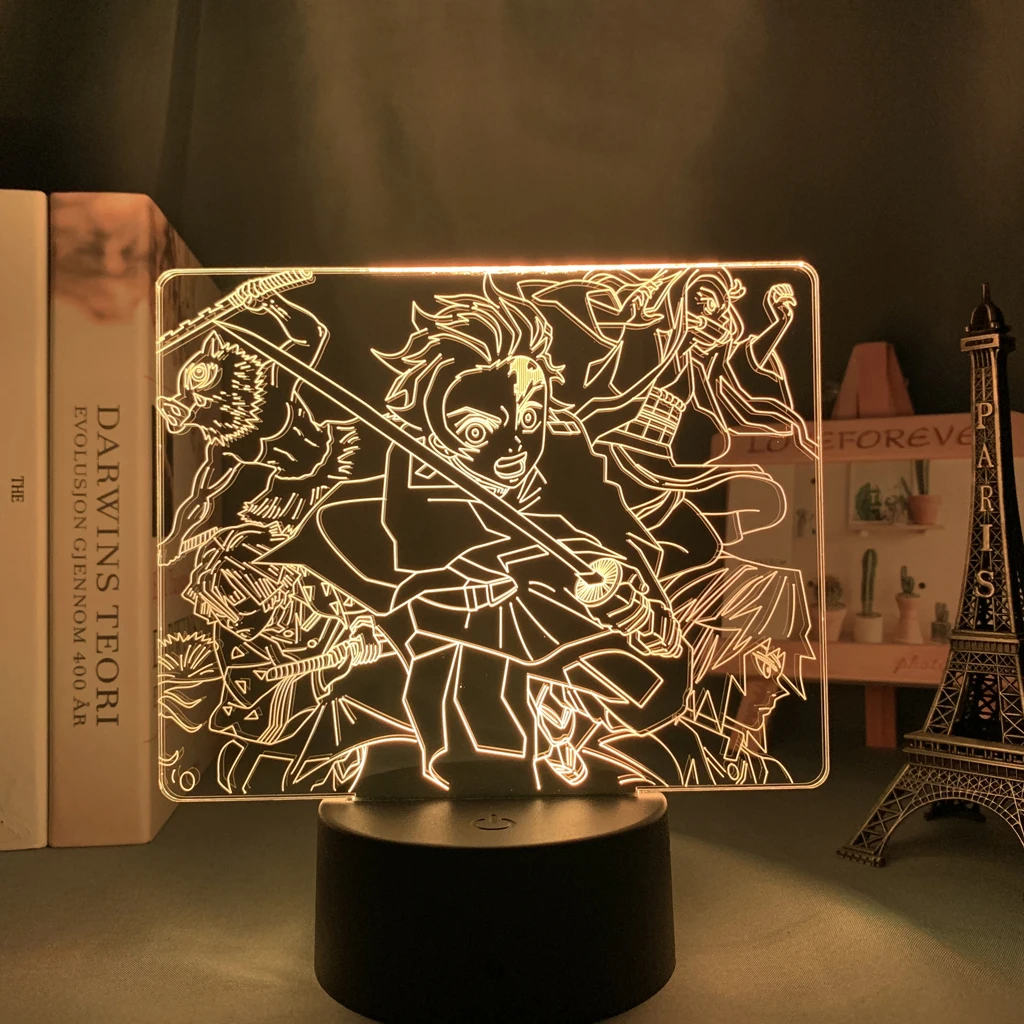 Anime Demon Slayer:Kimetsu No Yaiba Acrylic Model Doll Led Night Light Tanjirou Nezuko Zenitsu Touch Colorful Decor Nightlight
Anime Demon Slayer:Kimetsu No Yaiba Acrylic Model Doll Led Night Light Tanjirou Nezuko Zenitsu Touch Colorful Decor Nightlight