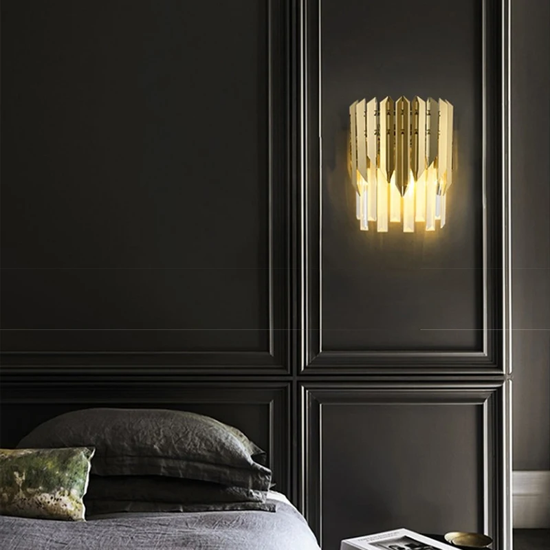 Gold Modern Wall Lamps LED Lights Glass Wall Decoration Chrome Home Decor Room Black Interior for Bedroom Nightlight for Bedside
Gold Modern Wall Lamps LED Lights Glass Wall Decoration Chrome Home Decor Room Black Interior for Bedroom Nightlight for Bedside