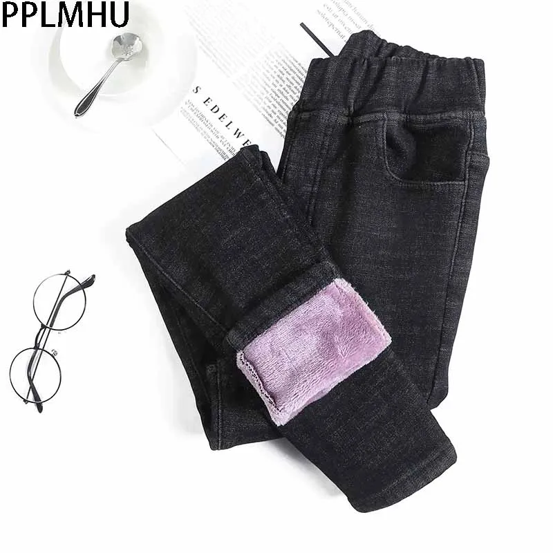 Winter Solid Skinny Denim Trousers Women Fashion Stretch High Waist Pencil Pants Casual Thicken Velvet Jeans Womens 25-32 Code
Winter Solid Skinny Denim Trousers Women Fashion Stretch High Waist Pencil Pants Casual Thicken Velvet Jeans Womens 25-32 Code