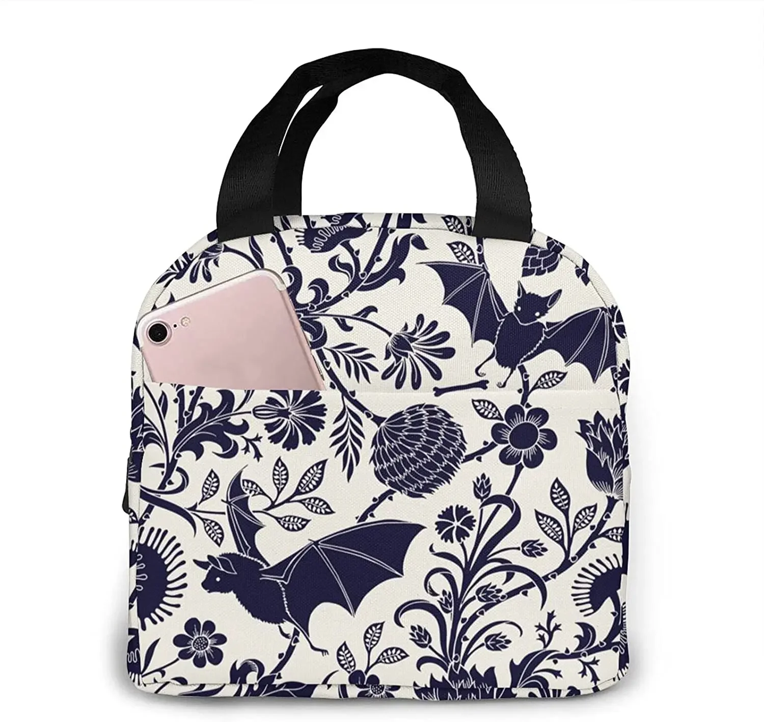 Halloween Bat Flower Lunch Bag Insulated Tote Cooler for Women Lunch Box Bags Reusable Cute Halloween Bat Flower with Container
Halloween Bat Flower Lunch Bag Insulated Tote Cooler for Women Lunch Box Bags Reusable Cute Halloween Bat Flower with Container