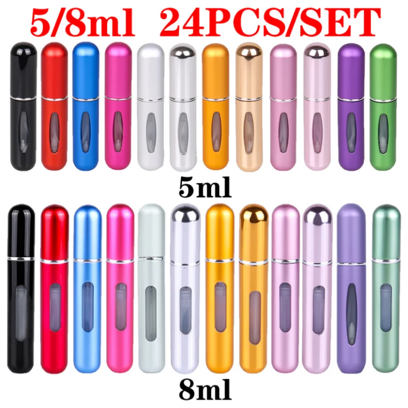 Perfume Bottle Set 8Ml 5Ml Refillable Bottle with Spray Pump Empty Cosmetic Containers Travel Atomizer Bottle Free Shipping
Perfume Bottle Set 8Ml 5Ml Refillable Bottle with Spray Pump Empty Cosmetic Containers Travel Atomizer Bottle Free Shipping