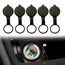 1/5pcs Car Cigarette Lighter Socket Cover Universal 12V Outlet Lid Wire Connector Protective Sleeve Dust-proof Waterproof Cap