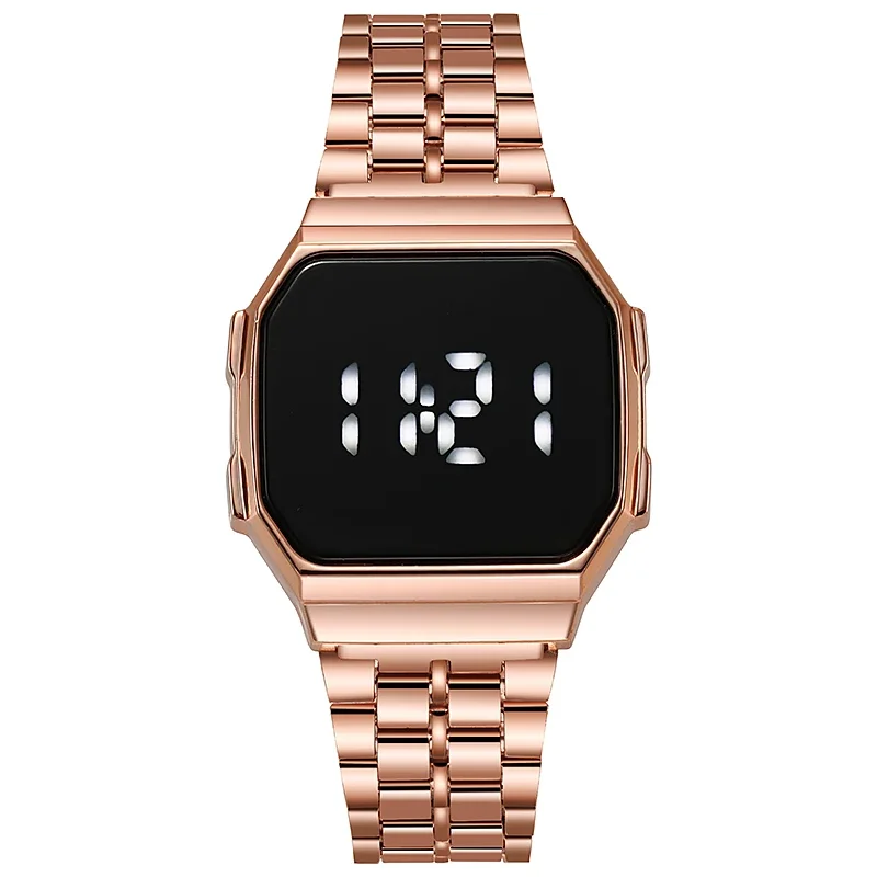 New Digital Display LED Touch Watch Electronic for Women Rose Gold Silver Men Retro Style Clock
New Digital Display LED Touch Watch Electronic for Women Rose Gold Silver Men Retro Style Clock