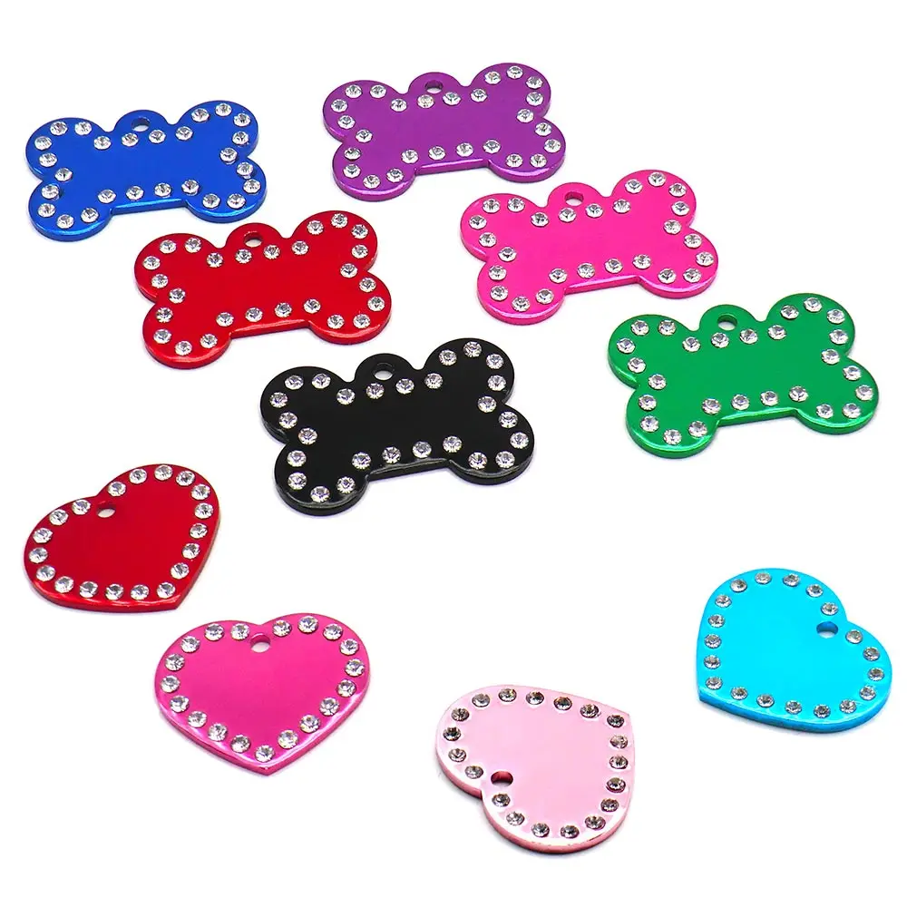 20Pcs Rhinestone Aluminum Anodized Bone Heart Pendant Keychain Wedding Decoration Blank Nameplate
20Pcs Rhinestone Aluminum Anodized Bone Heart Pendant Keychain Wedding Decoration Blank Nameplate