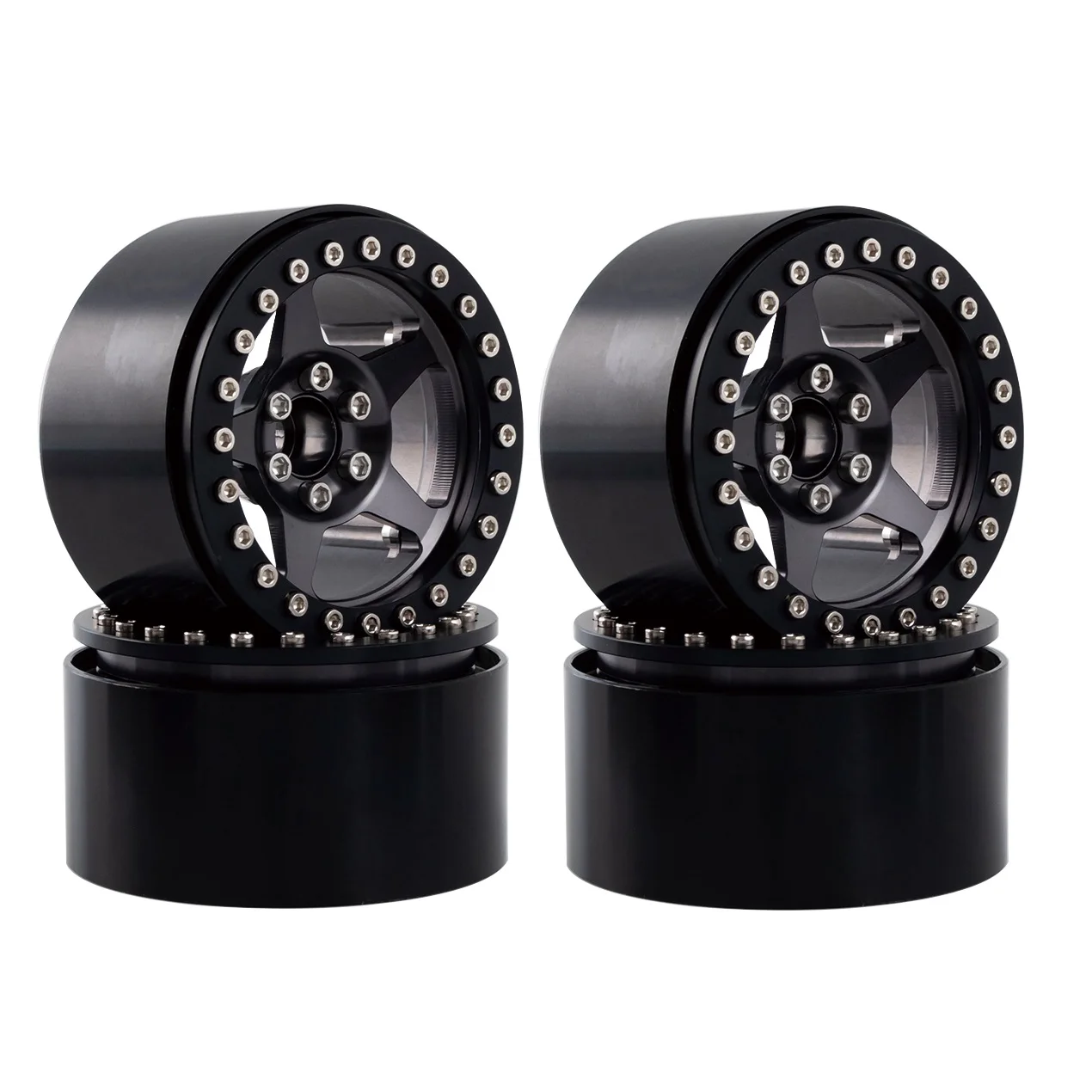 Metal 2.2 Beadlock Wheels Rim Hub 5 Spokes for 1/10 1/8 RC Crawler Traxxas TRX4 TRX6 Axial SCX10 Wraith YK4082 YK4102,6
Metal 2.2 Beadlock Wheels Rim Hub 5 Spokes for 1/10 1/8 RC Crawler Traxxas TRX4 TRX6 Axial SCX10 Wraith YK4082 YK4102,6