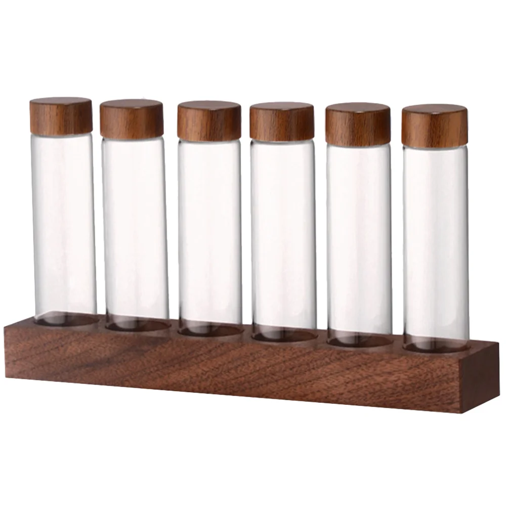 Clear Coffee Bean Storage Tube Grain Tubes Glass Jar Container Wooden Display Stand Sealed Airtight Canisters
Clear Coffee Bean Storage Tube Grain Tubes Glass Jar Container Wooden Display Stand Sealed Airtight Canisters