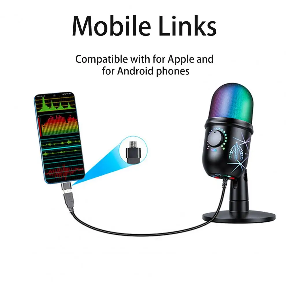

Computer Microphone 1 Set Useful Real-time Monitor 30Hz - 18kHz Heart Shape Directivity Condenser MIC for Office