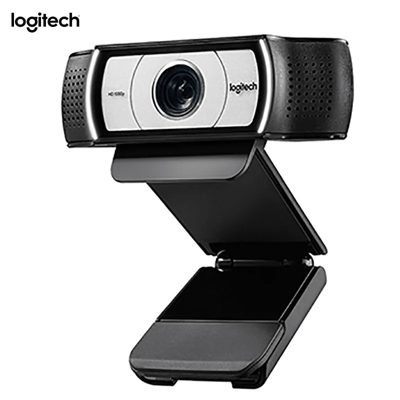 

Logitech C930C online class meeting video live camera auto-focus tripod 4k HD USB computer webcam