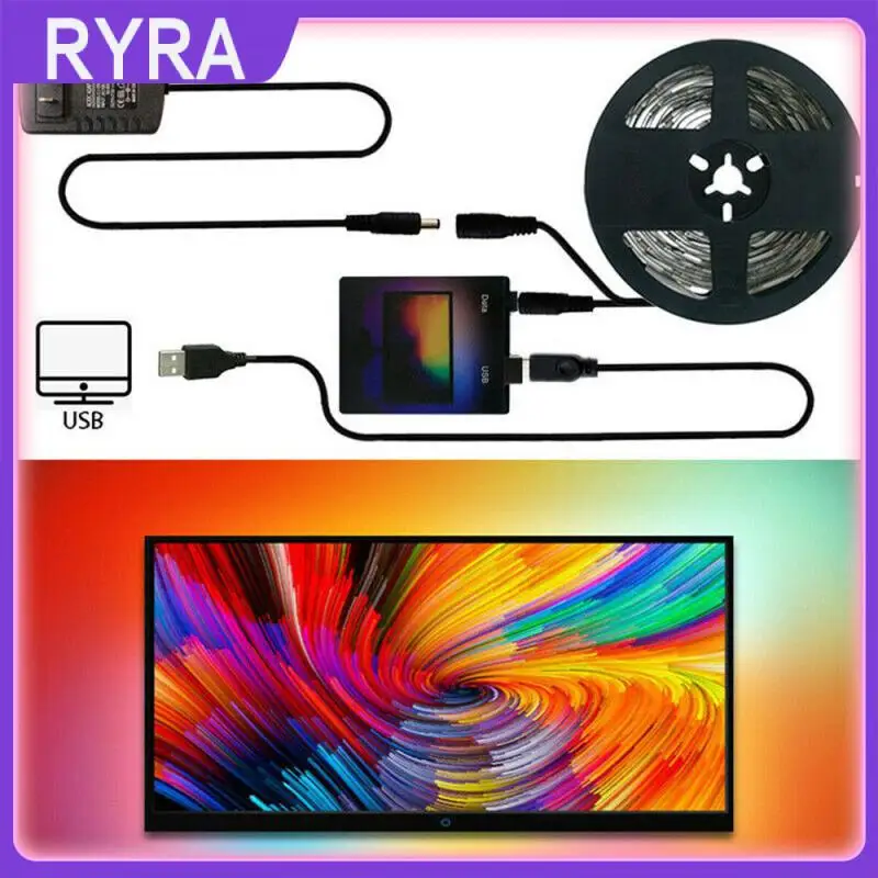 1/2/3/4/5m Ambient TV LED Strips USB Full Set Led Light Tape WS2812B LED Backlight Belt Computer Display Fantasy Decor Lighgt
1/2/3/4/5m Ambient TV LED Strips USB Full Set Led Light Tape WS2812B LED Backlight Belt Computer Display Fantasy Decor Lighgt