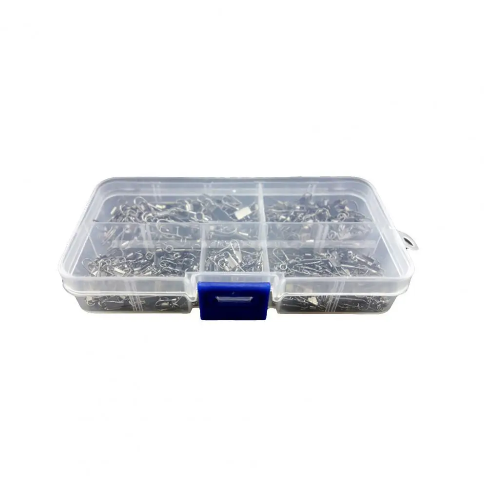 300Pcs Practical Swivel Compact Multifunction Fishing Accessories Portable Fishing Connector Accessories Kit Set
300Pcs Practical Swivel Compact Multifunction Fishing Accessories Portable Fishing Connector Accessories Kit Set