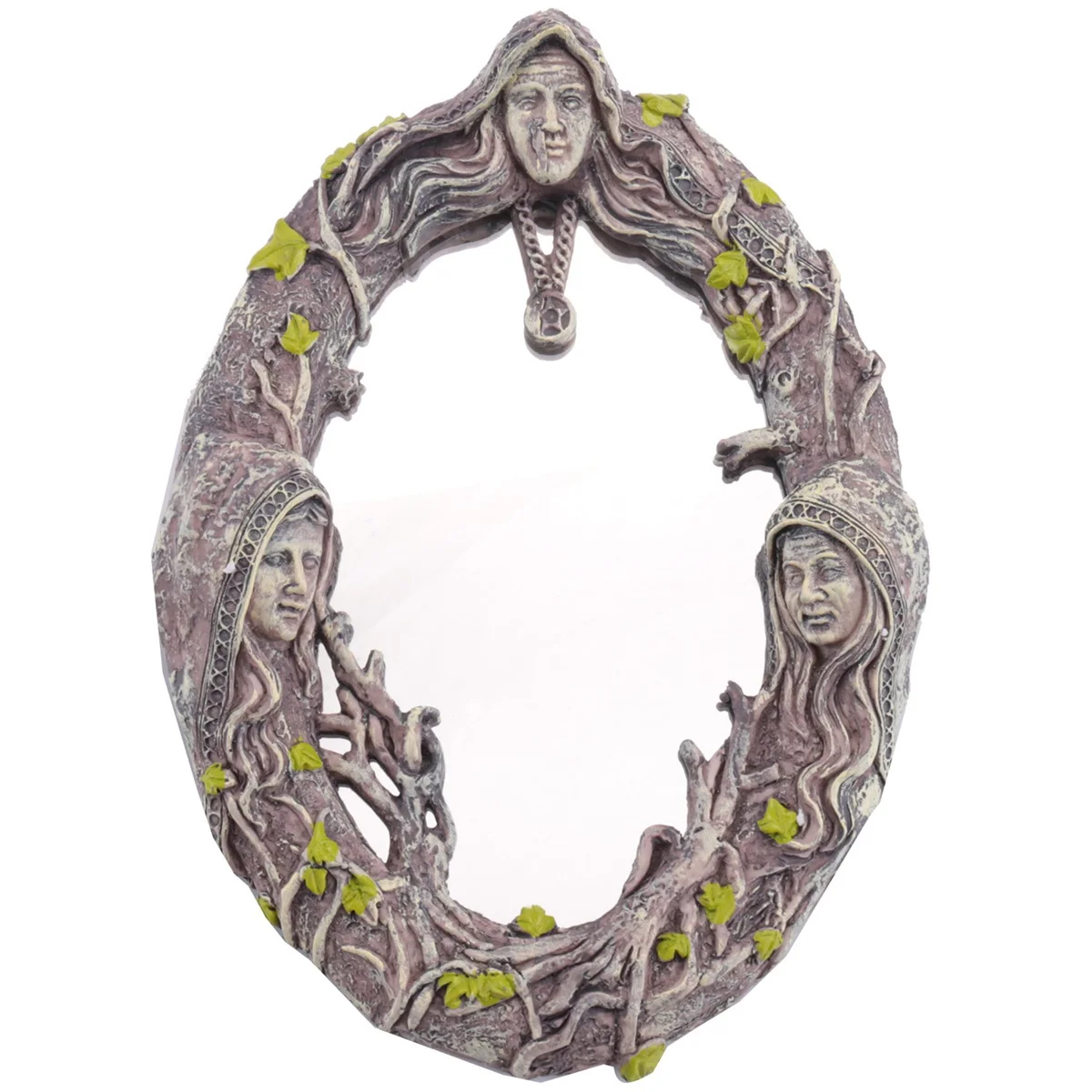 Triple Moon Goddess Wall Mirror Wall-Mounted Mirror with Five-Pointed Retro Hanging Mirror
Triple Moon Goddess Wall Mirror Wall-Mounted Mirror with Five-Pointed Retro Hanging Mirror