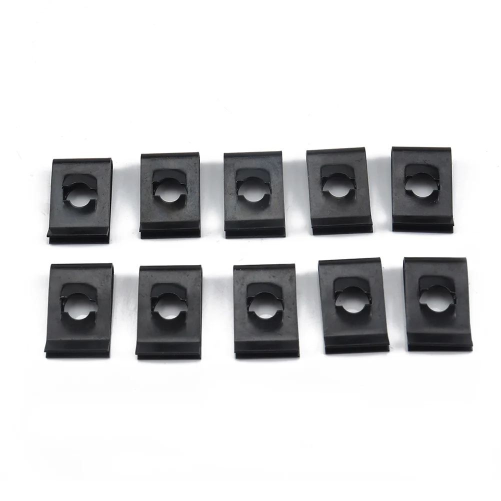 60pcs Motorcycle Fairing Bodywork Panel No14 Manganese Steel U Clips Spire U Clip Manganese Steel U Nuts (Black)
60pcs Motorcycle Fairing Bodywork Panel No14 Manganese Steel U Clips Spire U Clip Manganese Steel U Nuts (Black)