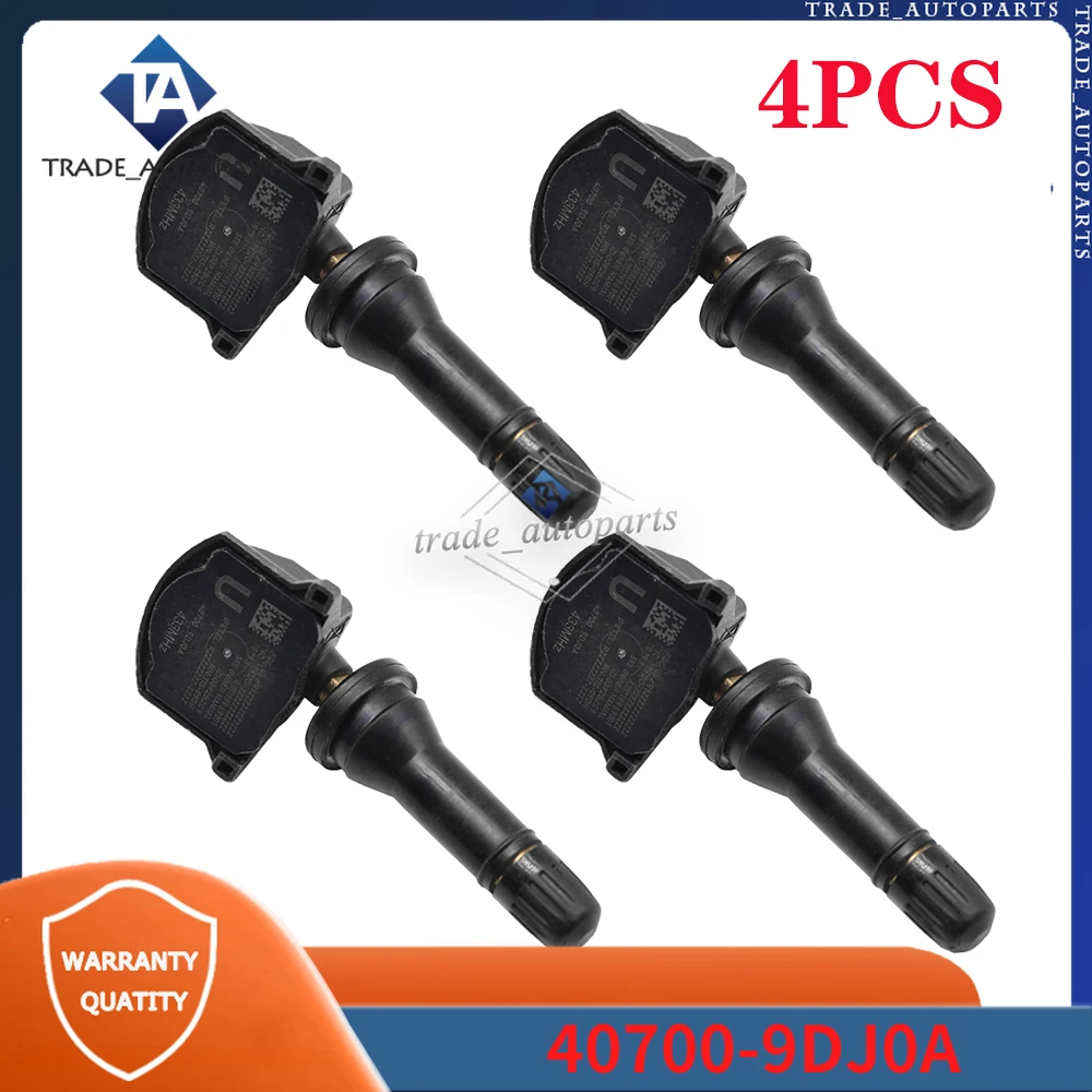 Автомобильный датчик давления в шинах 40700-9DJ0A, 4 шт., для Nissan Maxima Murano Pathfinder 2018 МГц TPMS датчик 
Автомобильный датчик давления в шинах 40700-9DJ0A, 4 шт., для Nissan Maxima Murano Pathfinder 2018 МГц TPMS датчик