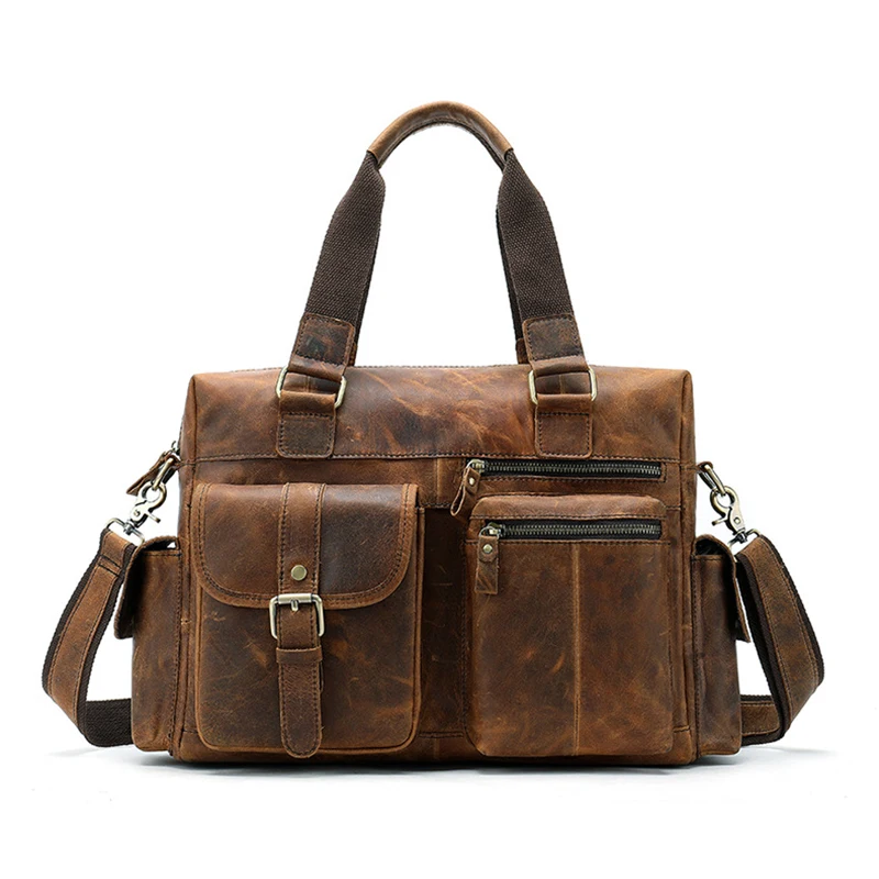14.5” Men Genuine Leather Handbags Casual Leather Laptop Bags Male Business Travel Messenger Bags Crossbody Shoulder Bag
14.5” Men Genuine Leather Handbags Casual Leather Laptop Bags Male Business Travel Messenger Bags Crossbody Shoulder Bag