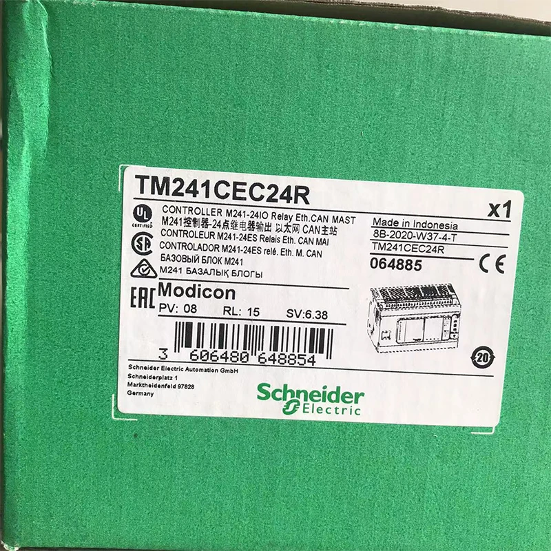 Логический контроллер Schneider Electric Modicon M241 TM241CEC24R TM241CE24R TM241C24R
Логический контроллер Schneider Electric Modicon M241 TM241CEC24R TM241CE24R TM241C24R