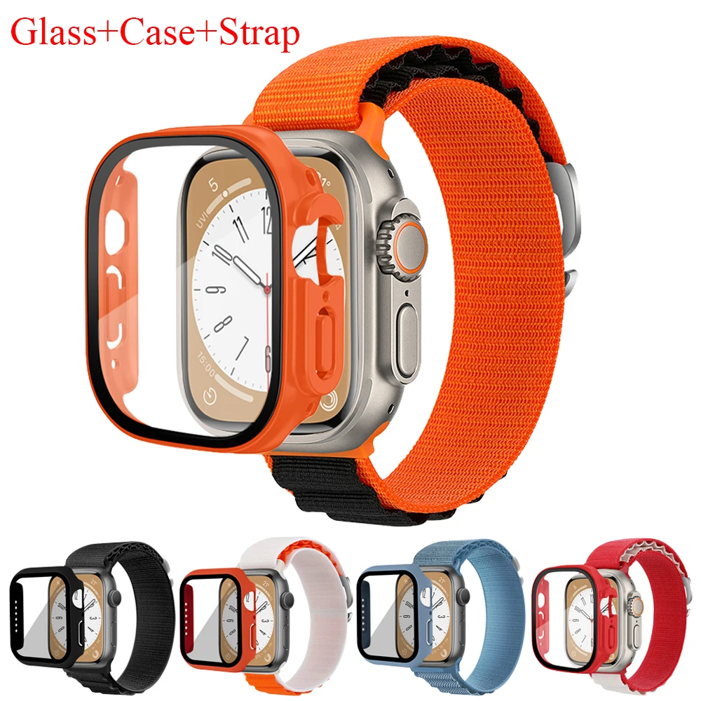 Glass+Case+Strap For Apple Watch ultra band 49mm 44mm 40mm 45mm 41mm 38mm 42mm Silicone belt bracelet iWatch serie 4 5 6 se 7 8
Glass+Case+Strap For Apple Watch ultra band 49mm 44mm 40mm 45mm 41mm 38mm 42mm Silicone belt bracelet iWatch serie 4 5 6 se 7 8