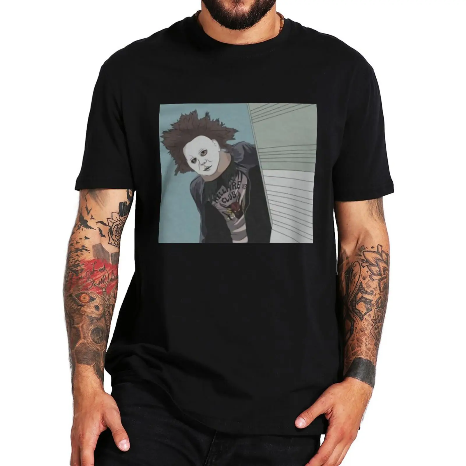 Eddie Munson Stranger Things Halloween Mask T Shirt 100% Organic Cotton Premium Heavyweight Tee EU Size
Eddie Munson Stranger Things Halloween Mask T Shirt 100% Organic Cotton Premium Heavyweight Tee EU Size