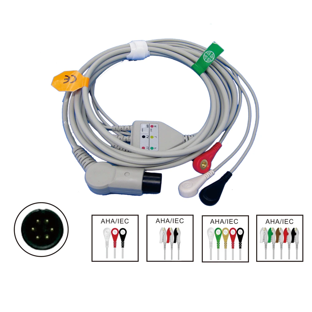 

Подходит для MINDRAY MEC1000/2000,PM7000/8000/9000 кабель для мониторинга пациента, ЭКГ, кабель для ЭКГ, проводные провода