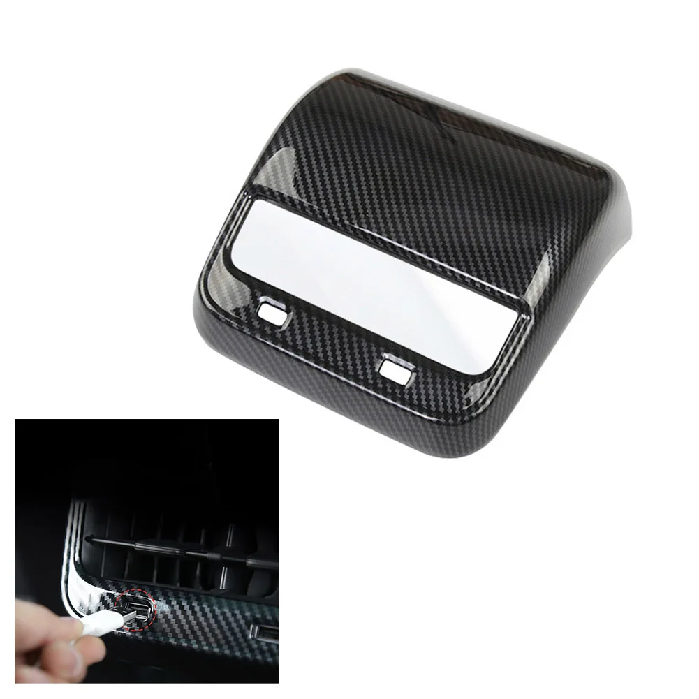 Glossy Carbon Fiber Rear Vent Outlet Protection Cover Trim For Tesla Model 3/Y 17-23 Armrest Box Cover Interior Accessories
Glossy Carbon Fiber Rear Vent Outlet Protection Cover Trim For Tesla Model 3/Y 17-23 Armrest Box Cover Interior Accessories