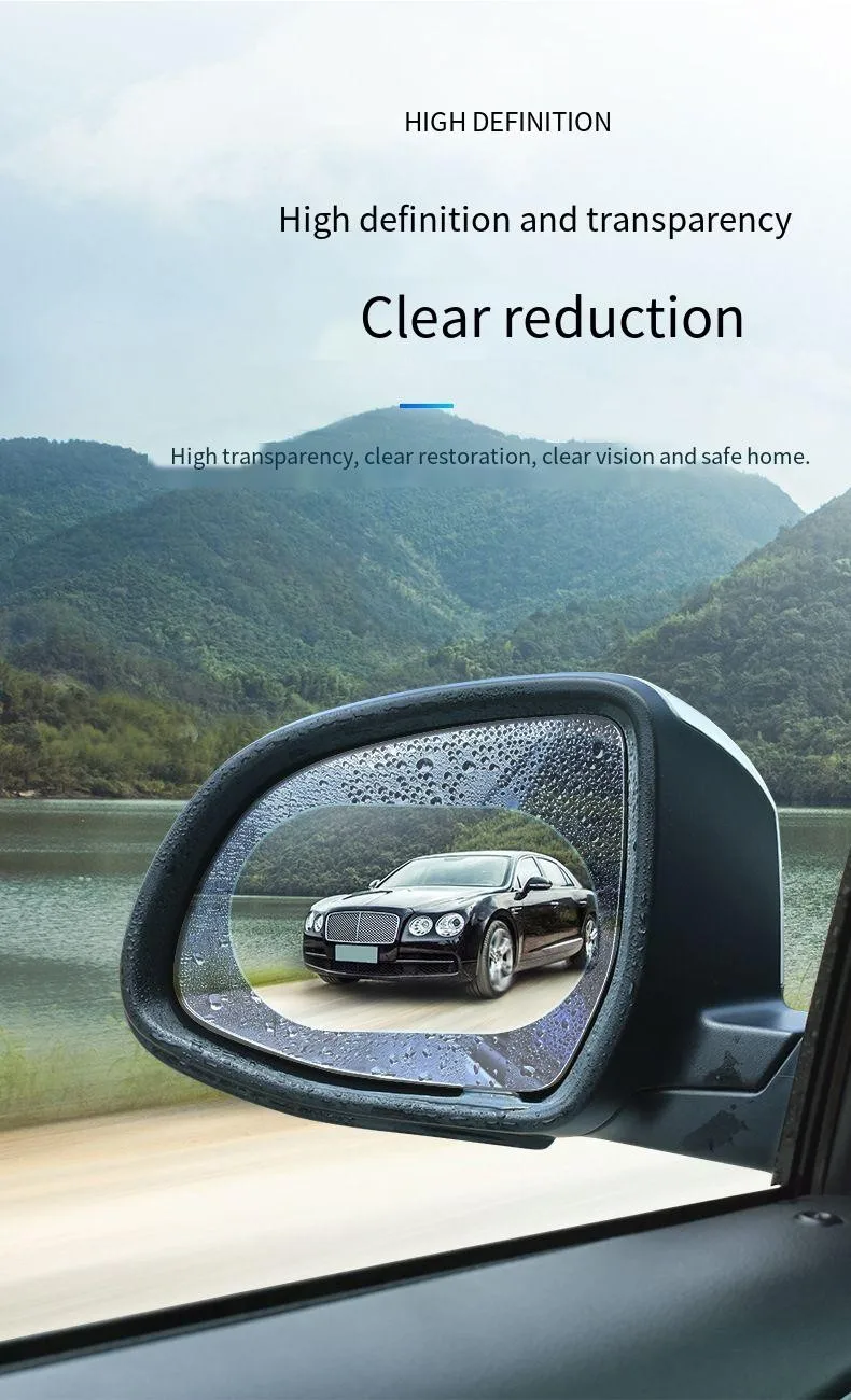 Car Rainproof Film Anti Fog Car Sticker Car Mirror Window Clear Film Rain Proof Waterproof Film Auto Sticker Accessories
Car Rainproof Film Anti Fog Car Sticker Car Mirror Window Clear Film Rain Proof Waterproof Film Auto Sticker Accessories