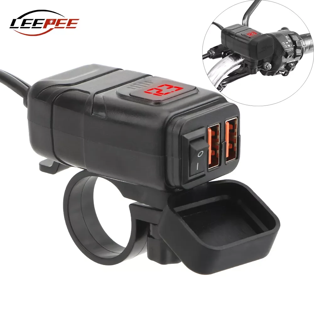 USB Motorcycle Chargers 3.0 Adapter Digital Voltmeter Adapter Moto Motorbike Accessories Pit Dirk Bike Equipment Universal 12V
USB Motorcycle Chargers 3.0 Adapter Digital Voltmeter Adapter Moto Motorbike Accessories Pit Dirk Bike Equipment Universal 12V